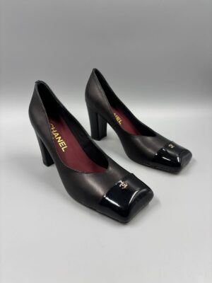 Chanel Classic Square Cap Toe Pumps