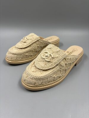 Mules Chanel tejido punto