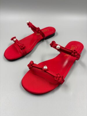 Sandalias Chanel rojo