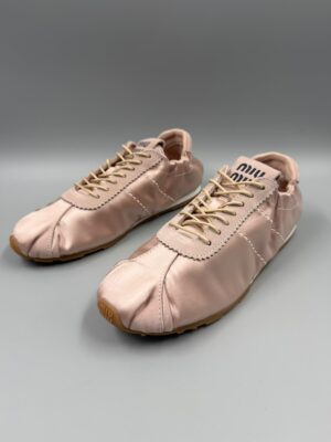 Miu Miu Plume Satin Sneaker