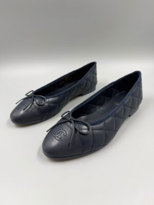 Chanel CC Cap Toe Ballet Flats